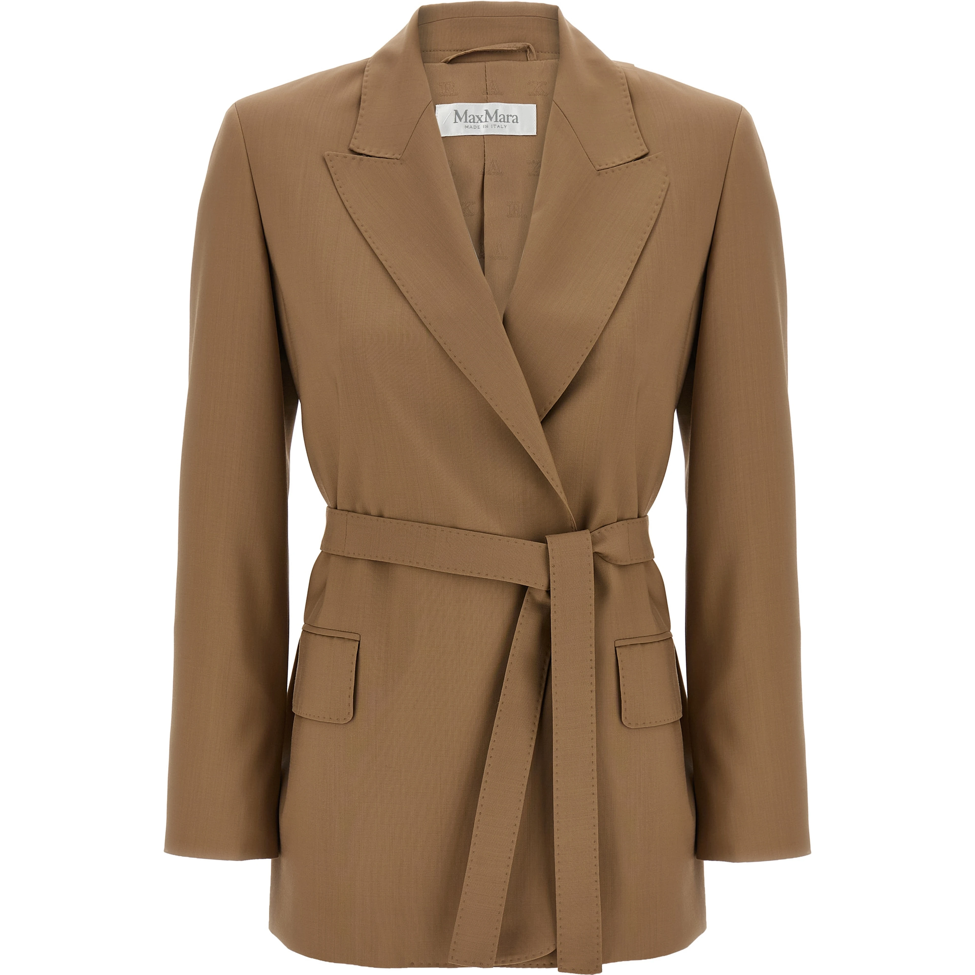 Brown Virgin Wool Blazer