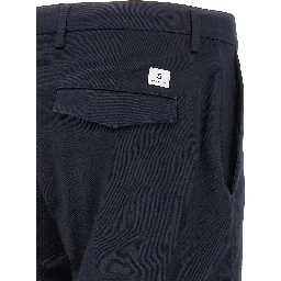 Gray Cotton Cropped Pants