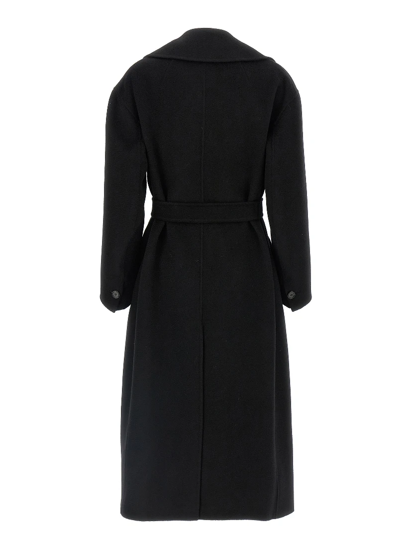 Black Virgin Wool Coat