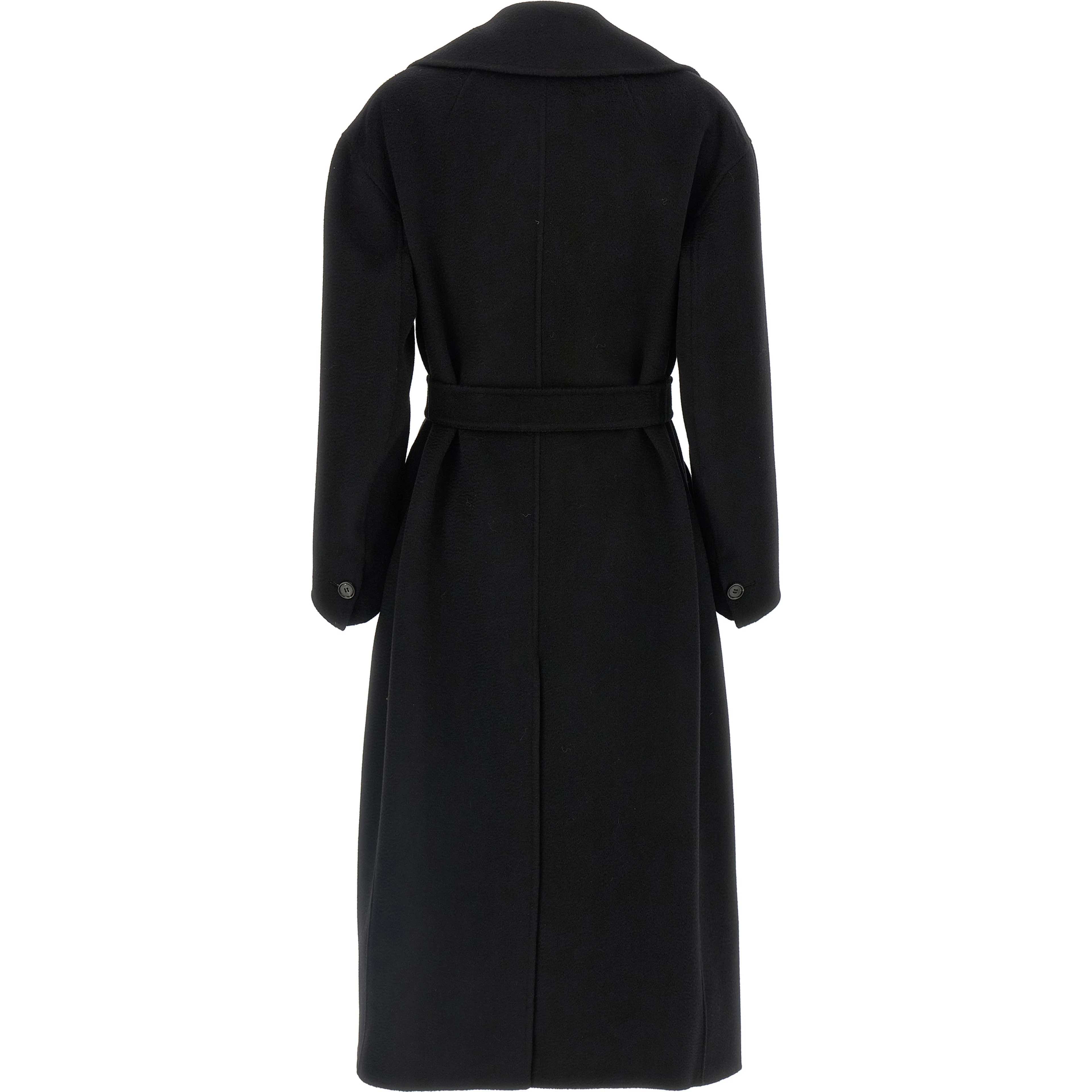 Black Virgin Wool Coat