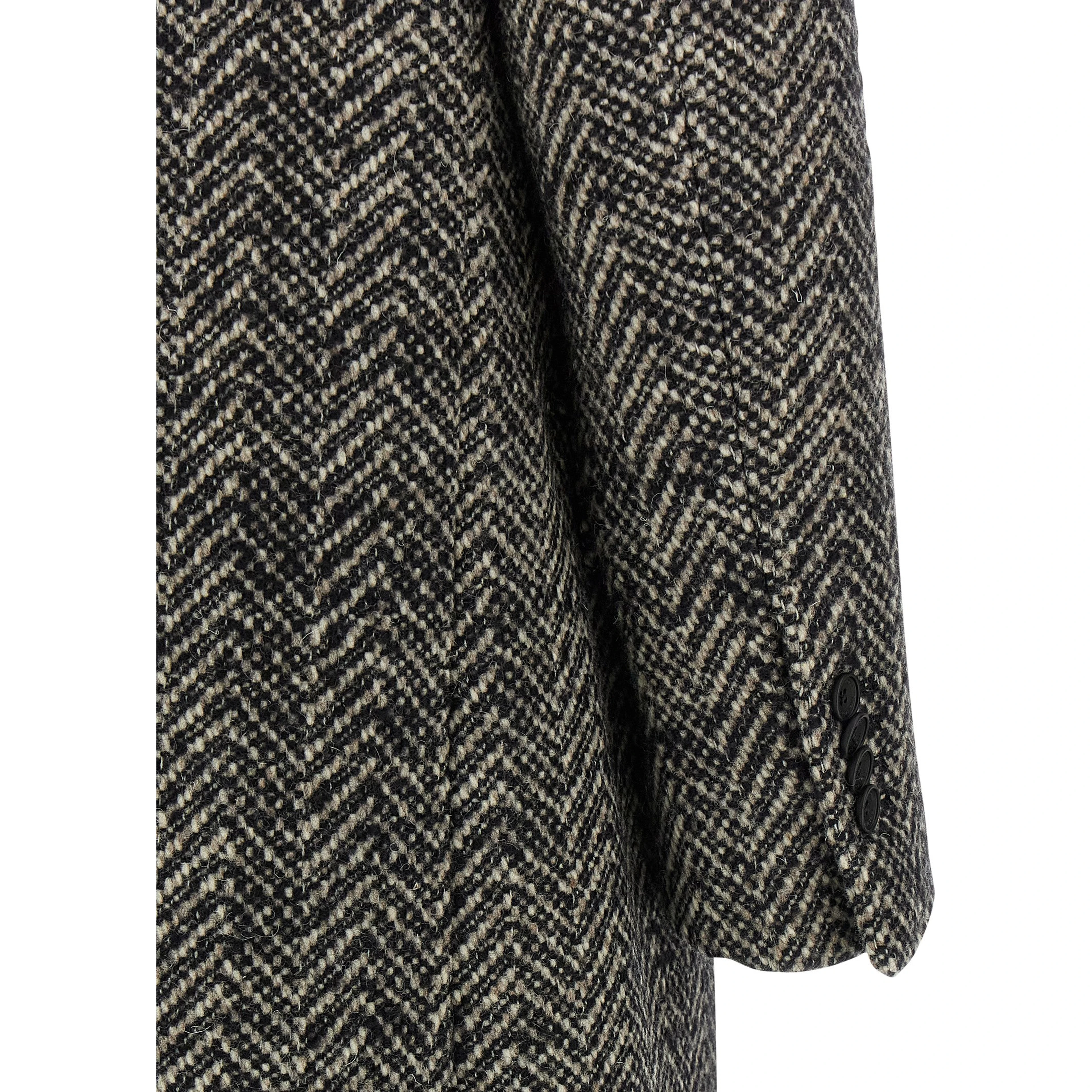 Multicolor Wool Coat
