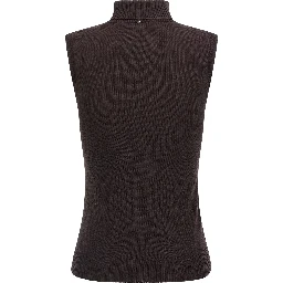 Brown Virgin Wool Cardigan