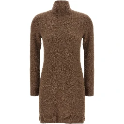 Gray Cashmere Short Dress