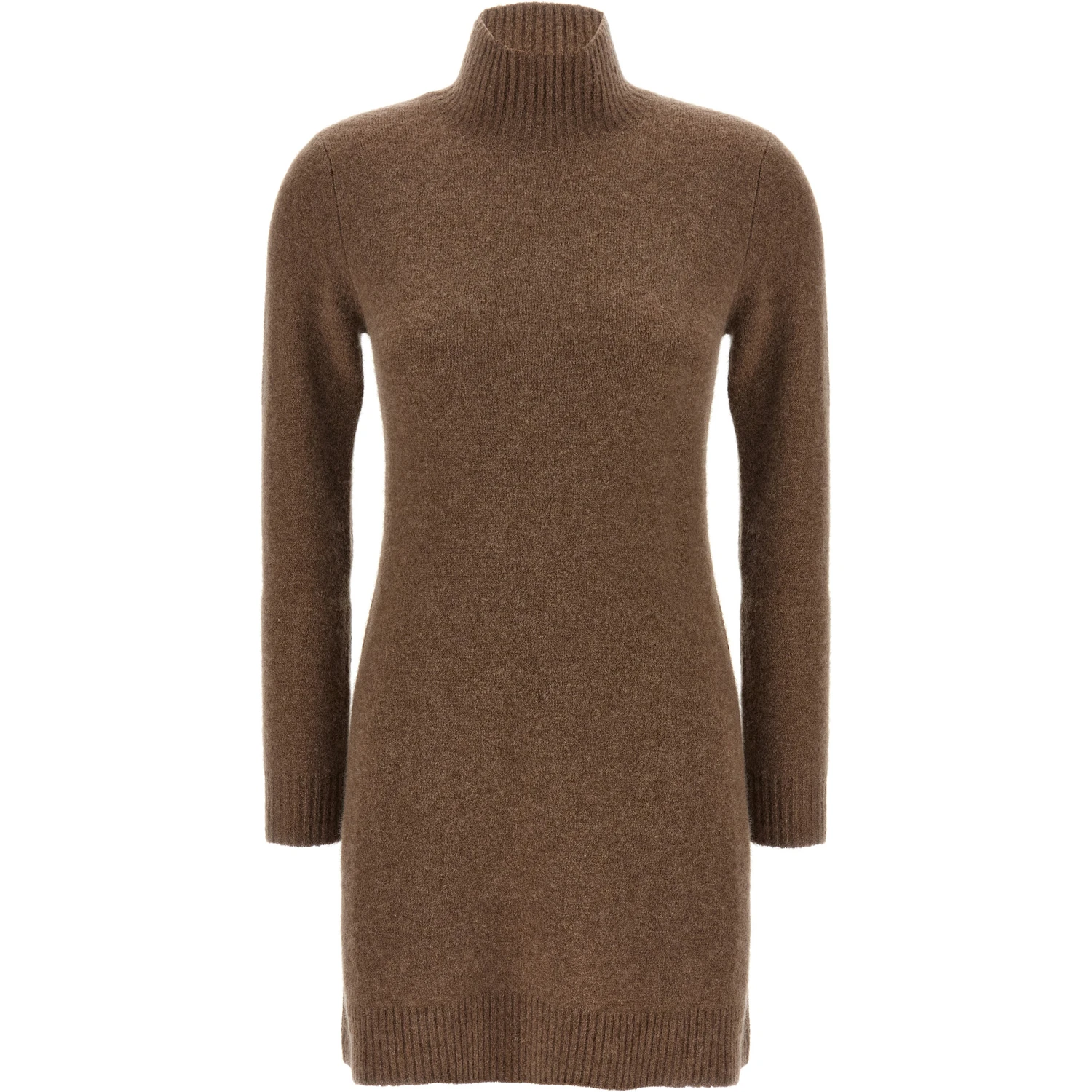 Gray Cashmere Short Dress