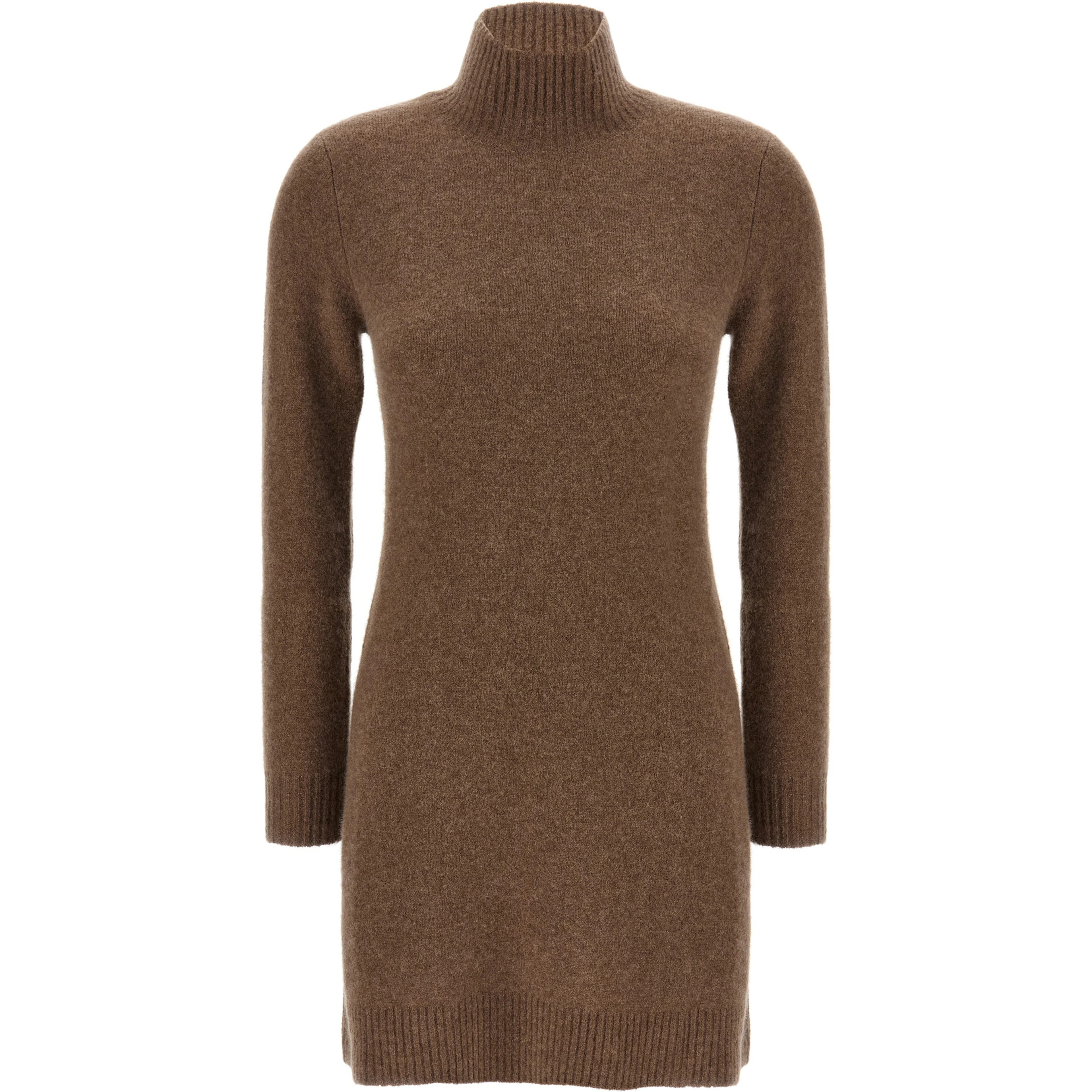 Gray Cashmere Short Dress
