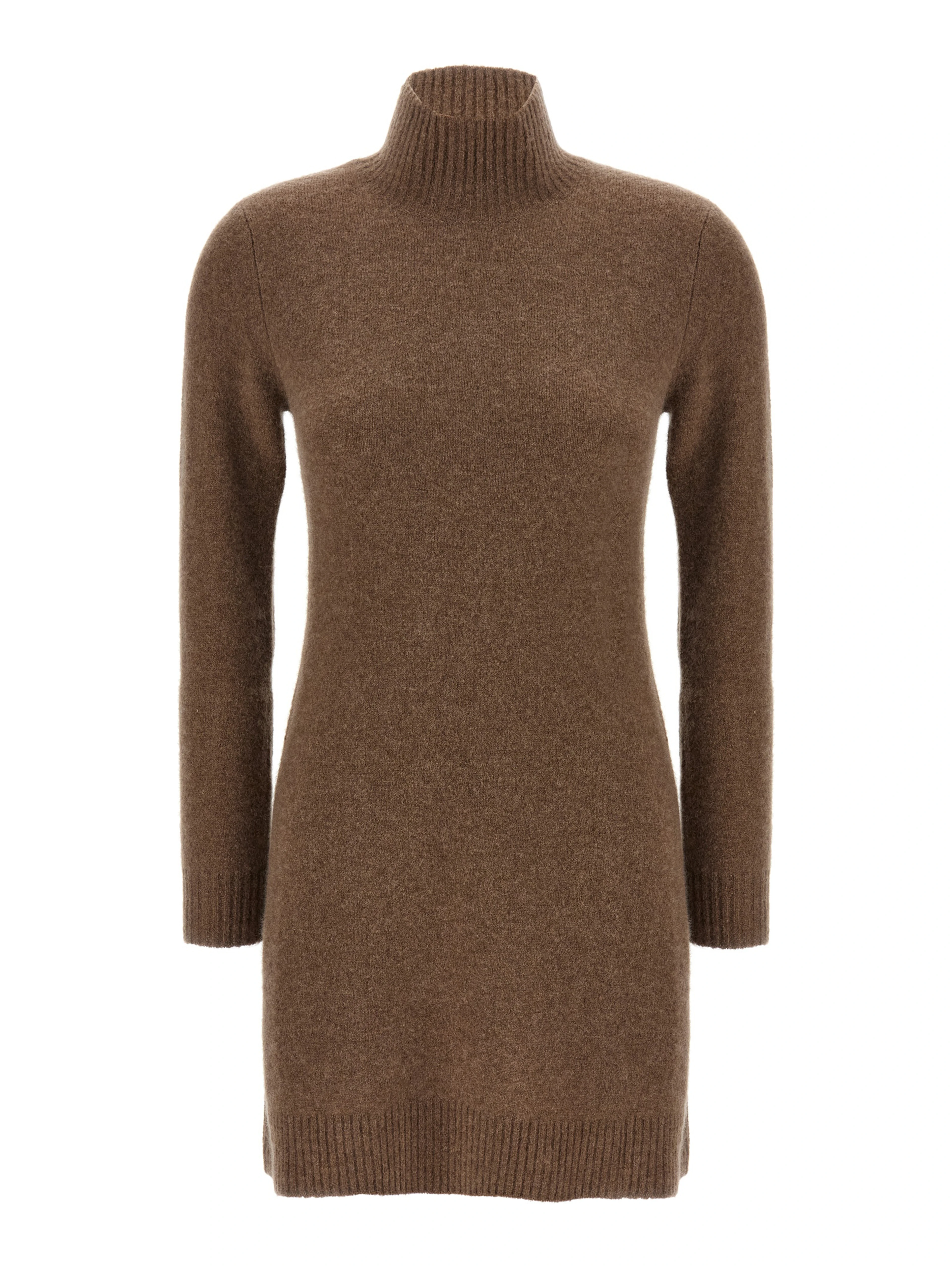 Gray Cashmere Short Dress