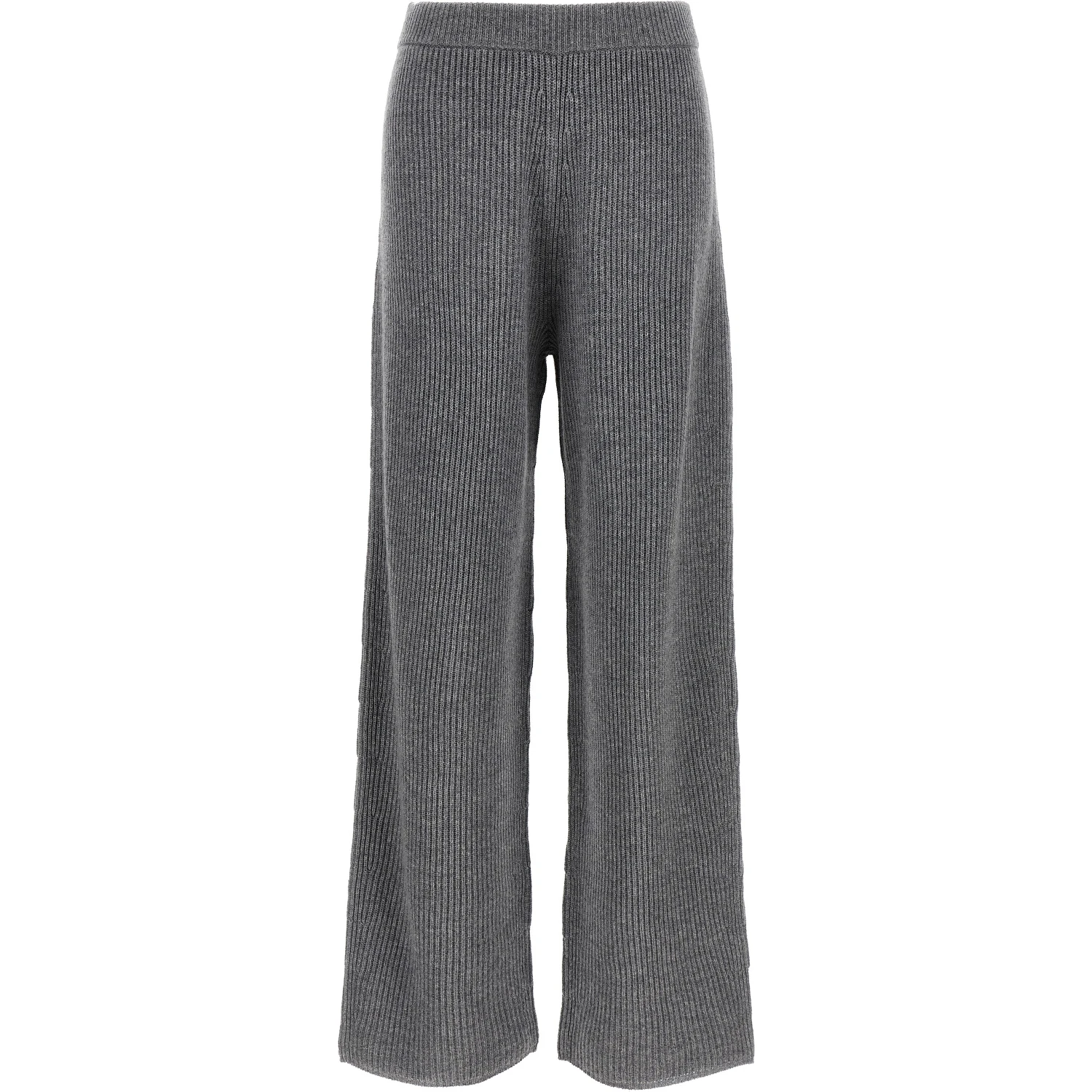 Gray Wool Casual Pants