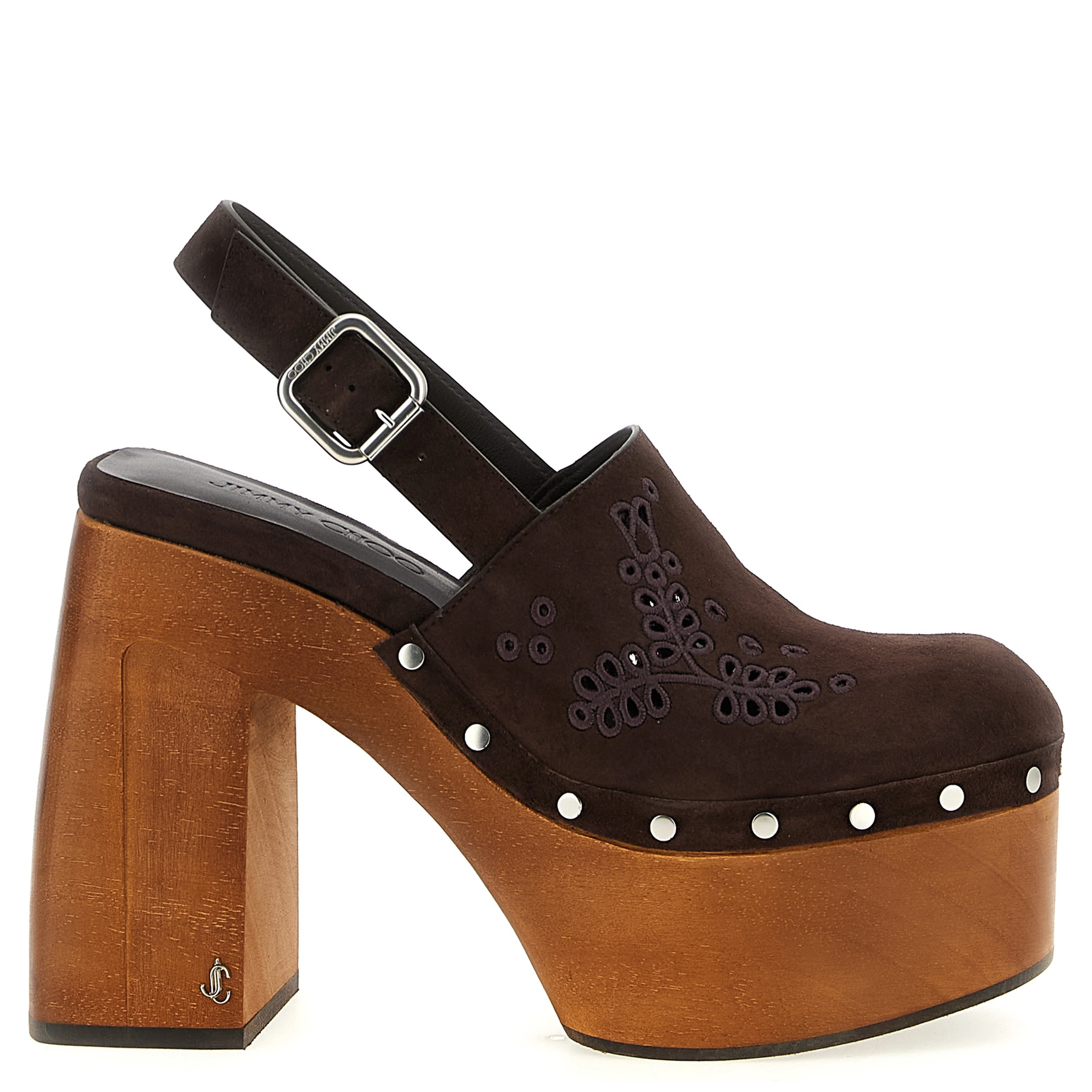 Brown Leather High Heel Pumps