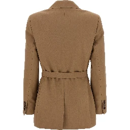 Brown Virgin Wool Blazer