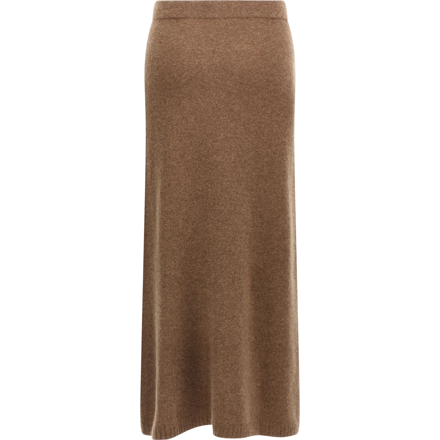 Gray Cashmere Midi Skirt