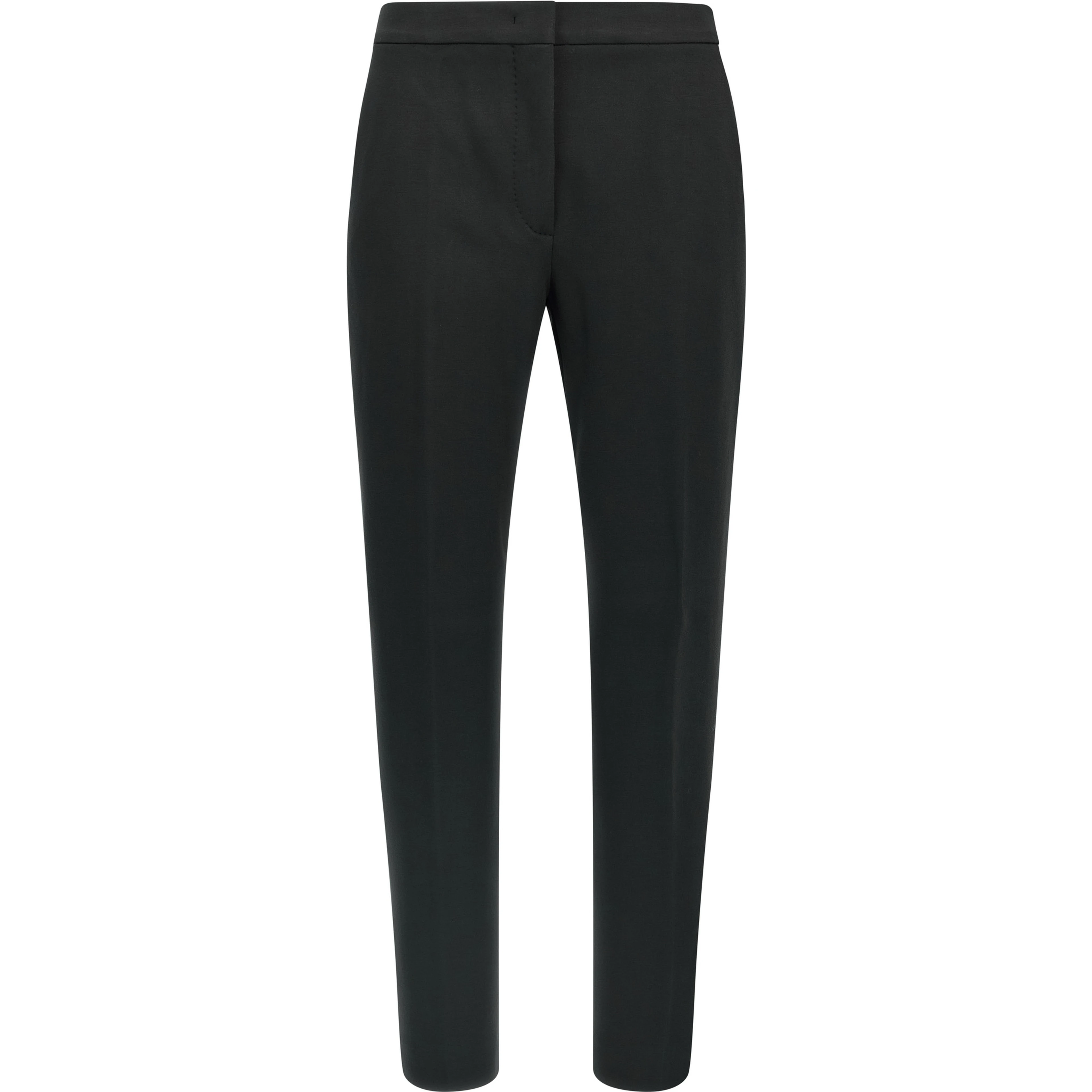 Black Viscose Casual Pants