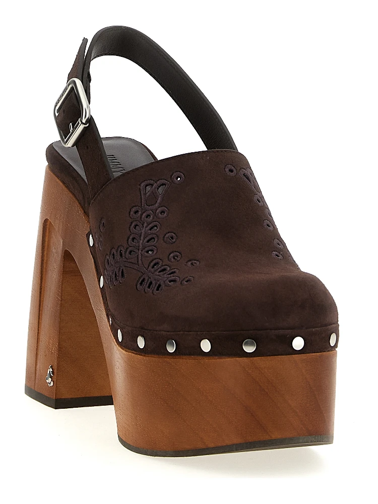 Brown Leather High Heel Pumps alternative
