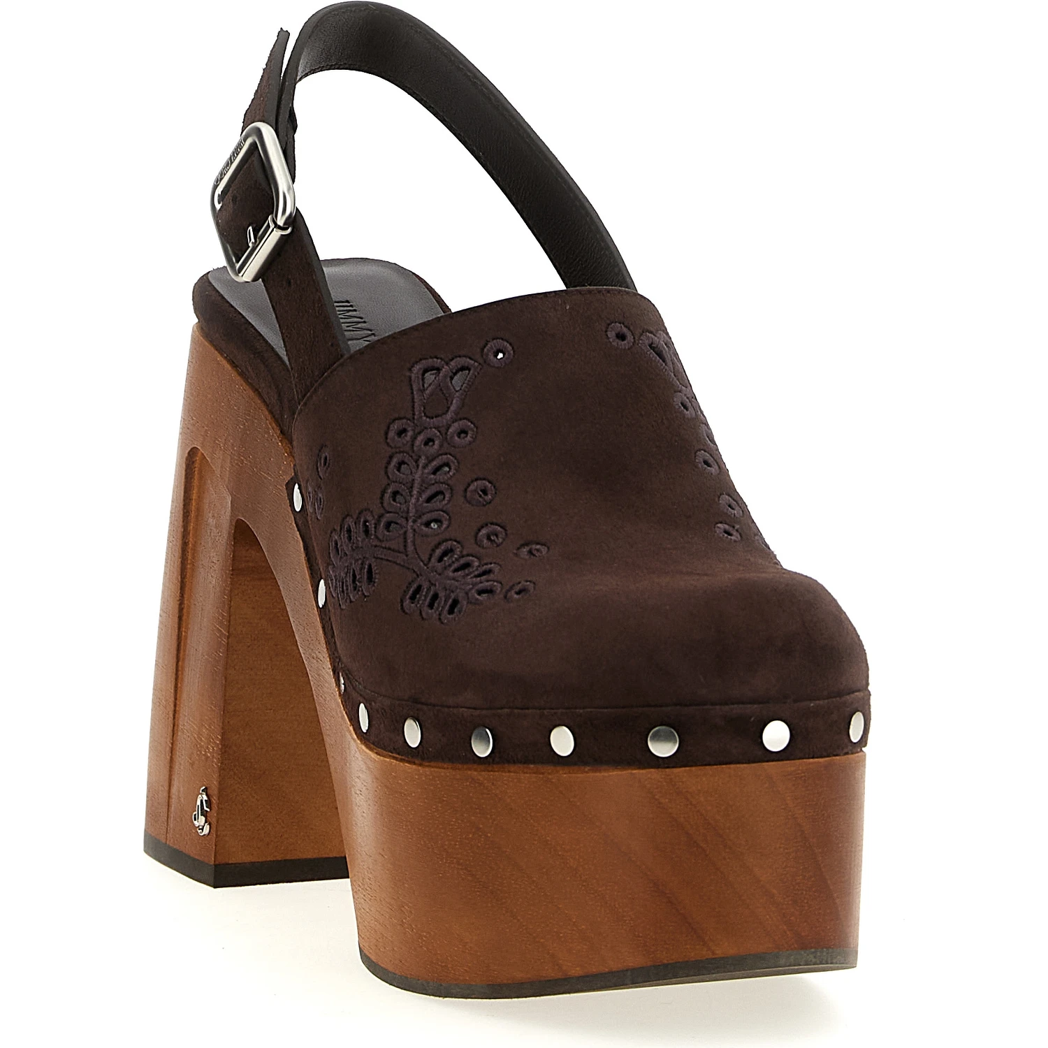 Brown Leather High Heel Pumps