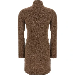 Gray Cashmere Short Dress