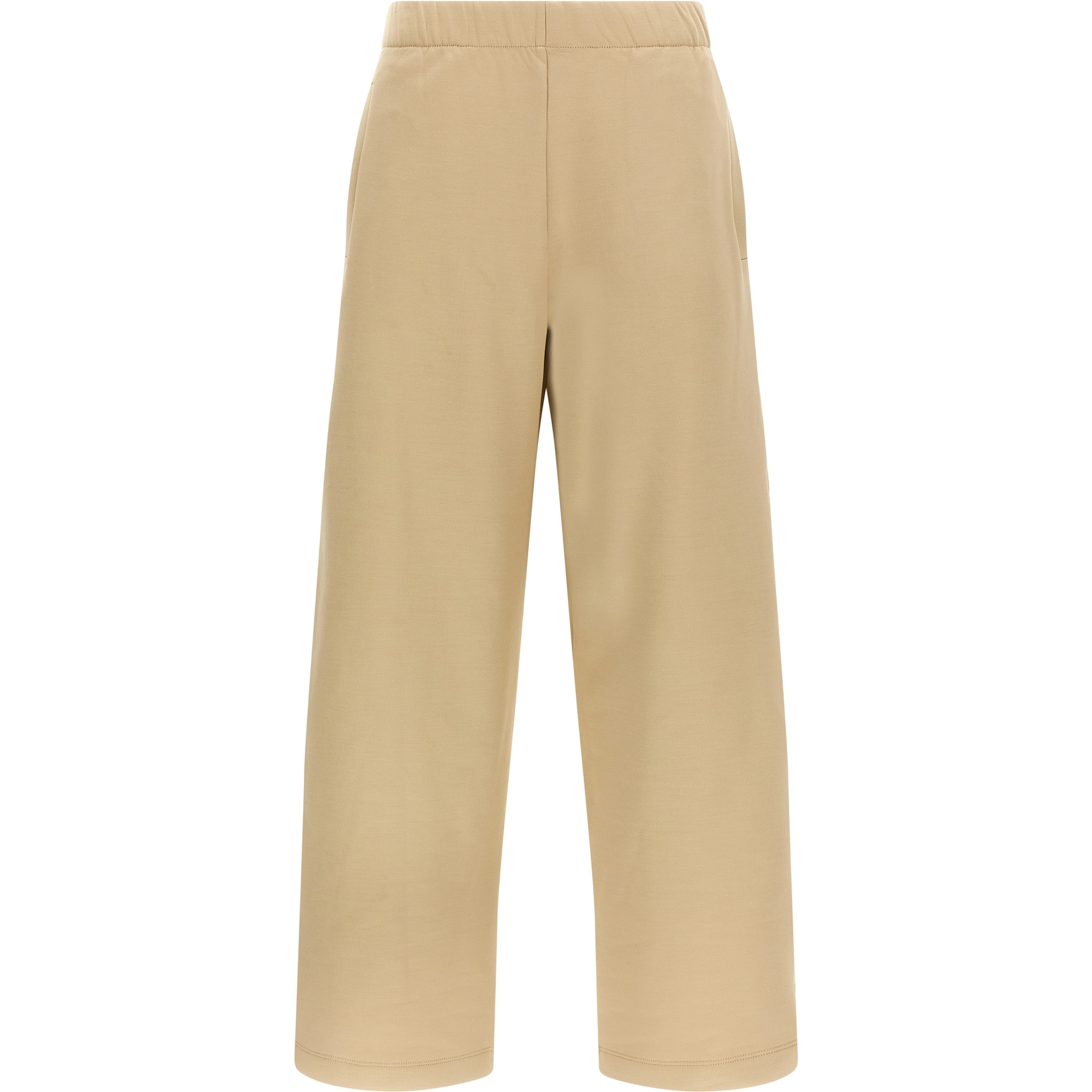 Brown Silk Casual Pants