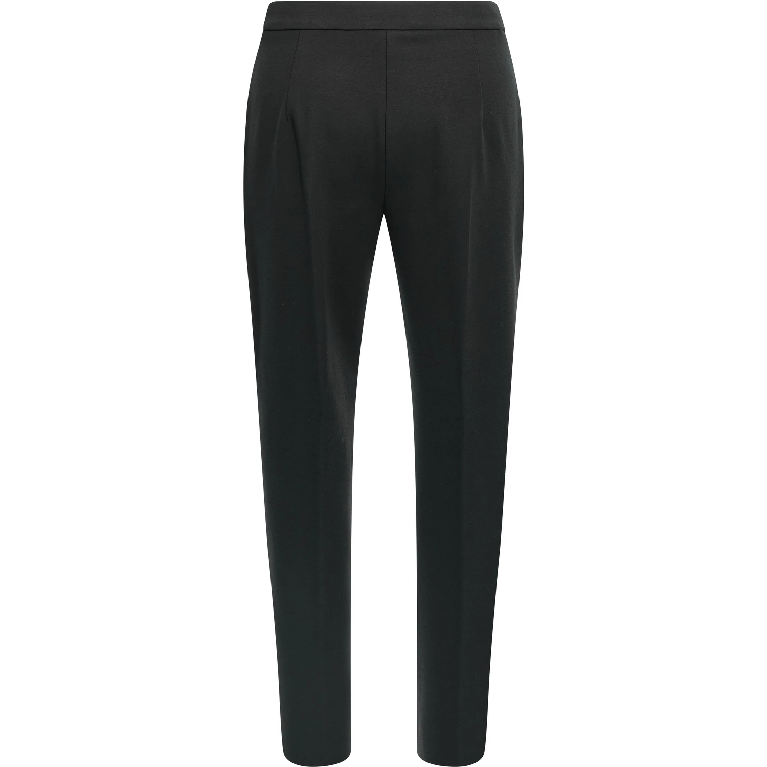 Black Viscose Casual Pants