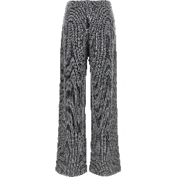 Gray Wool Casual Pants