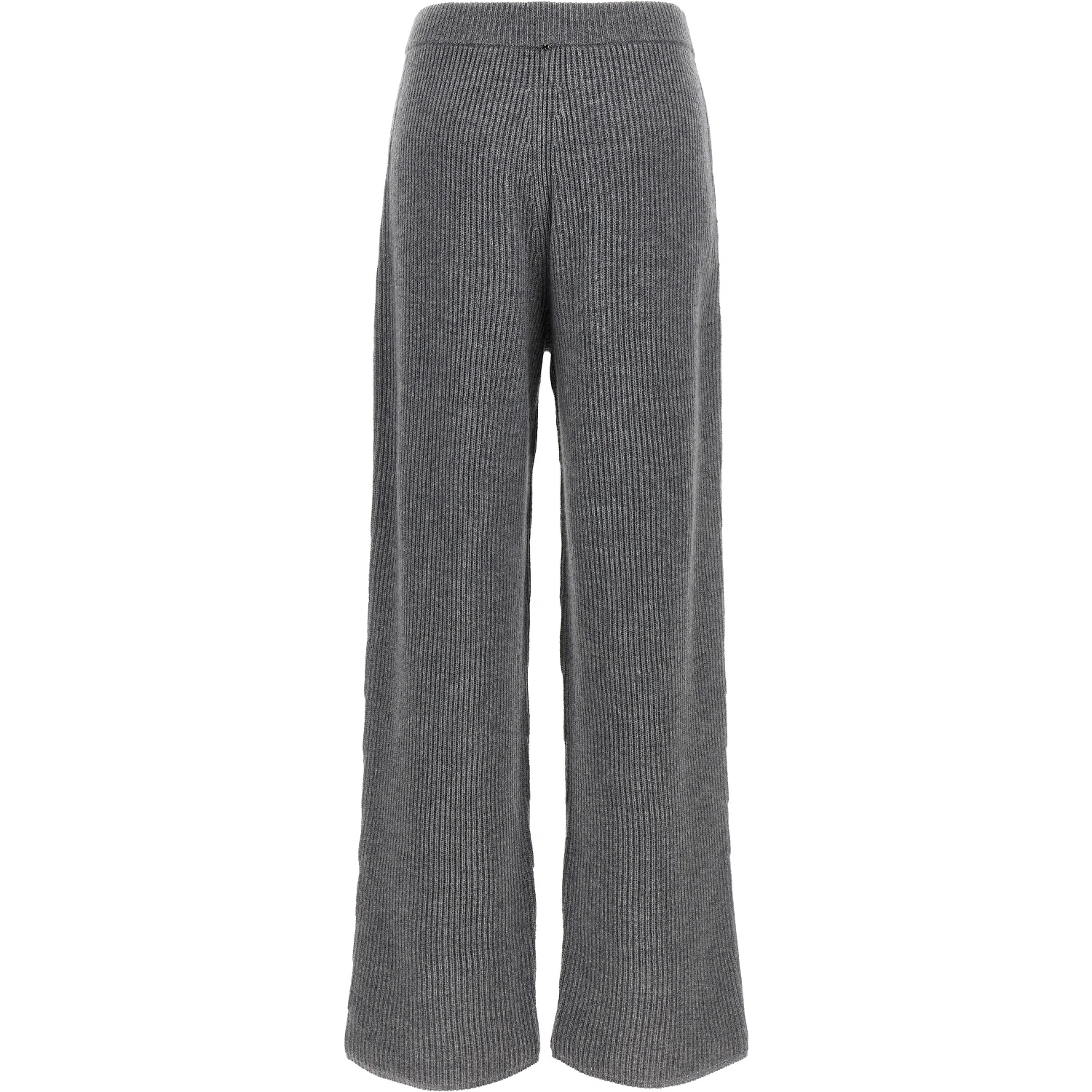 Gray Wool Casual Pants