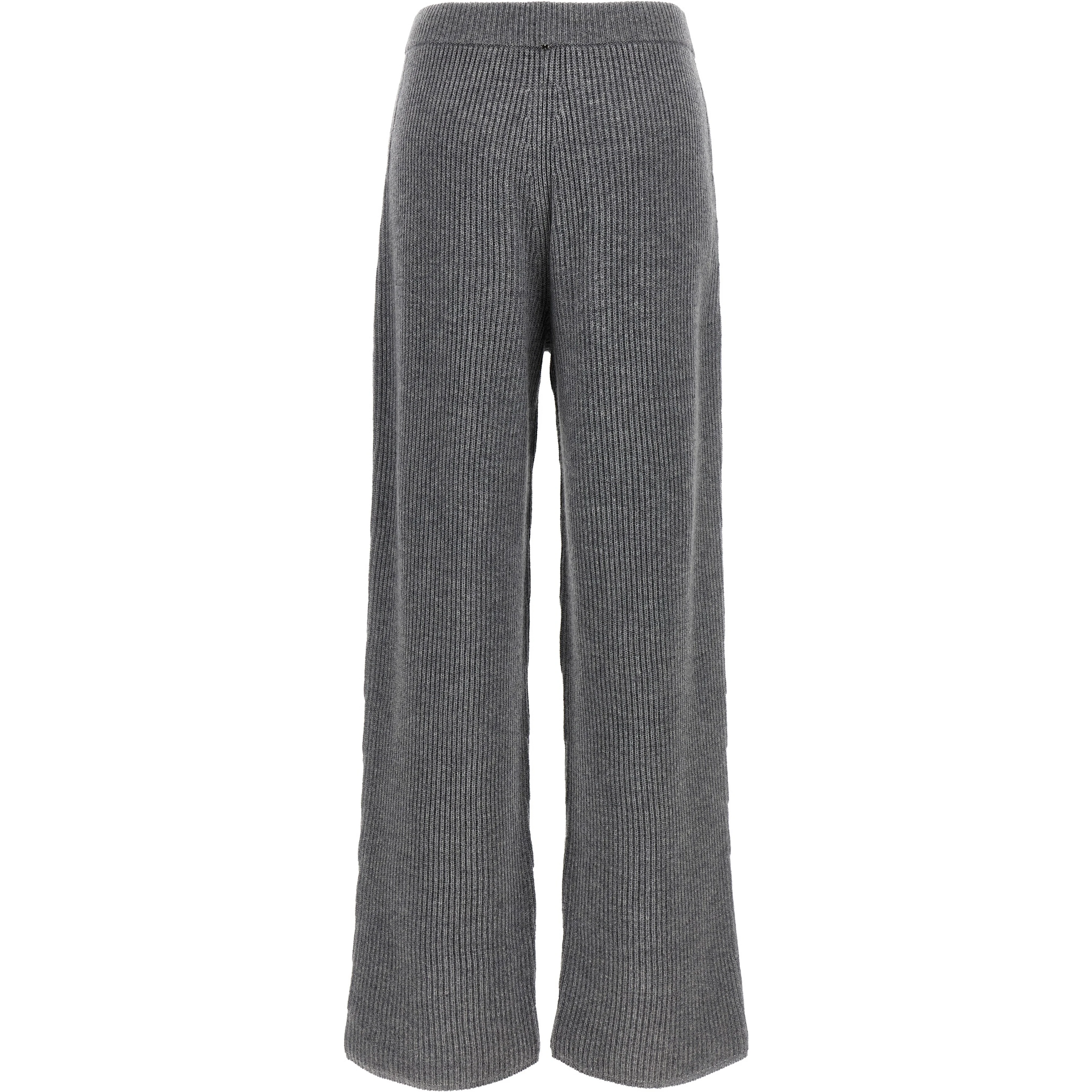 Gray Wool Casual Pants