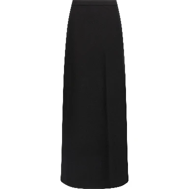 Black Viscose Mini Skirt