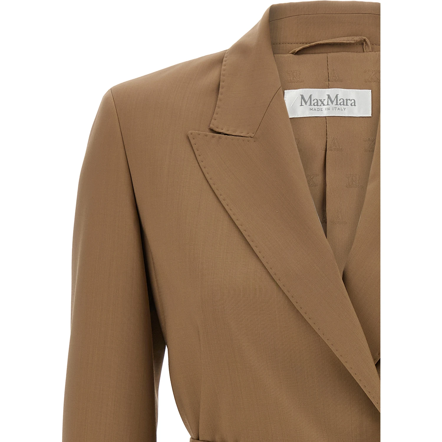 Brown Virgin Wool Blazer