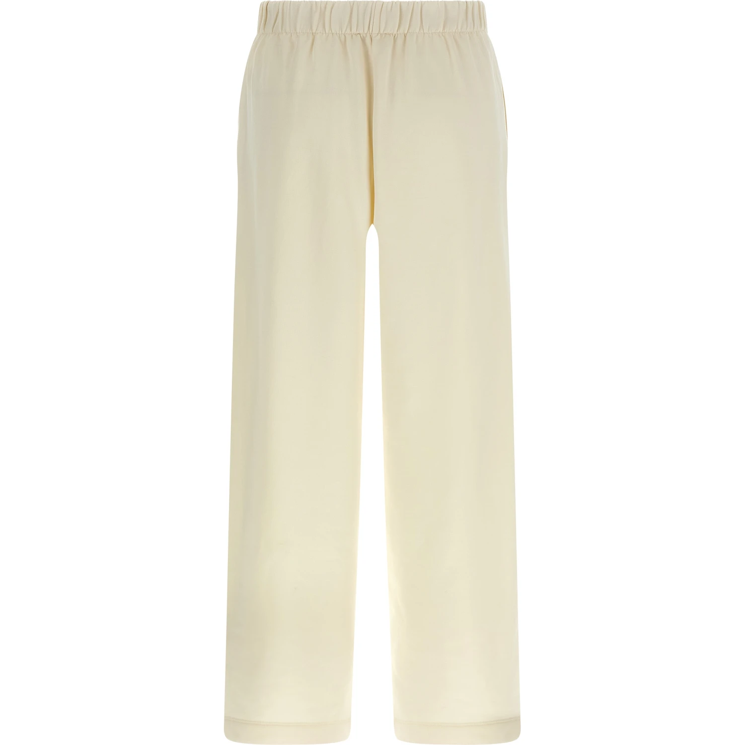 White Silk Casual Pants