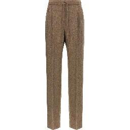 Gray Cashmere Casual Pants