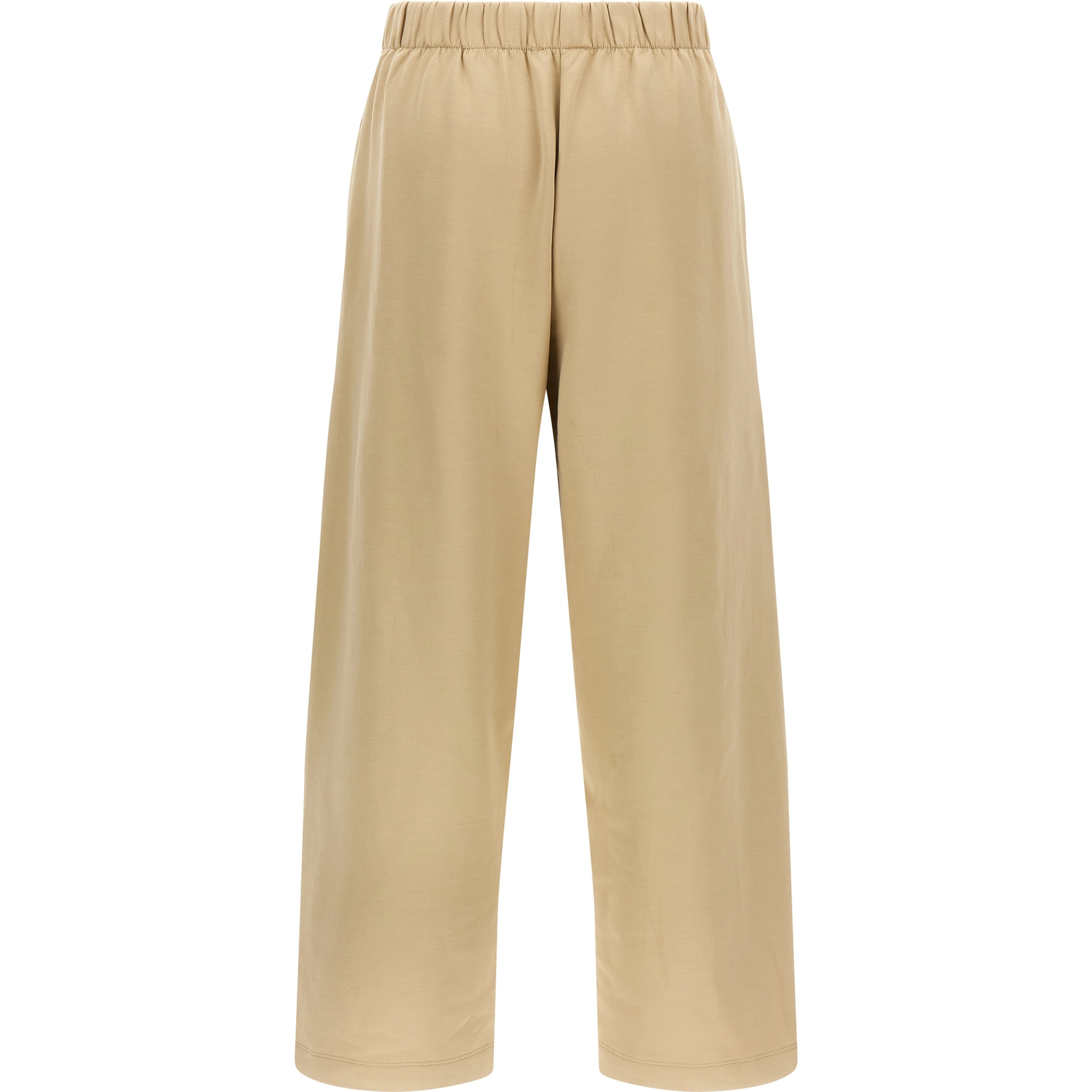 Brown Silk Casual Pants