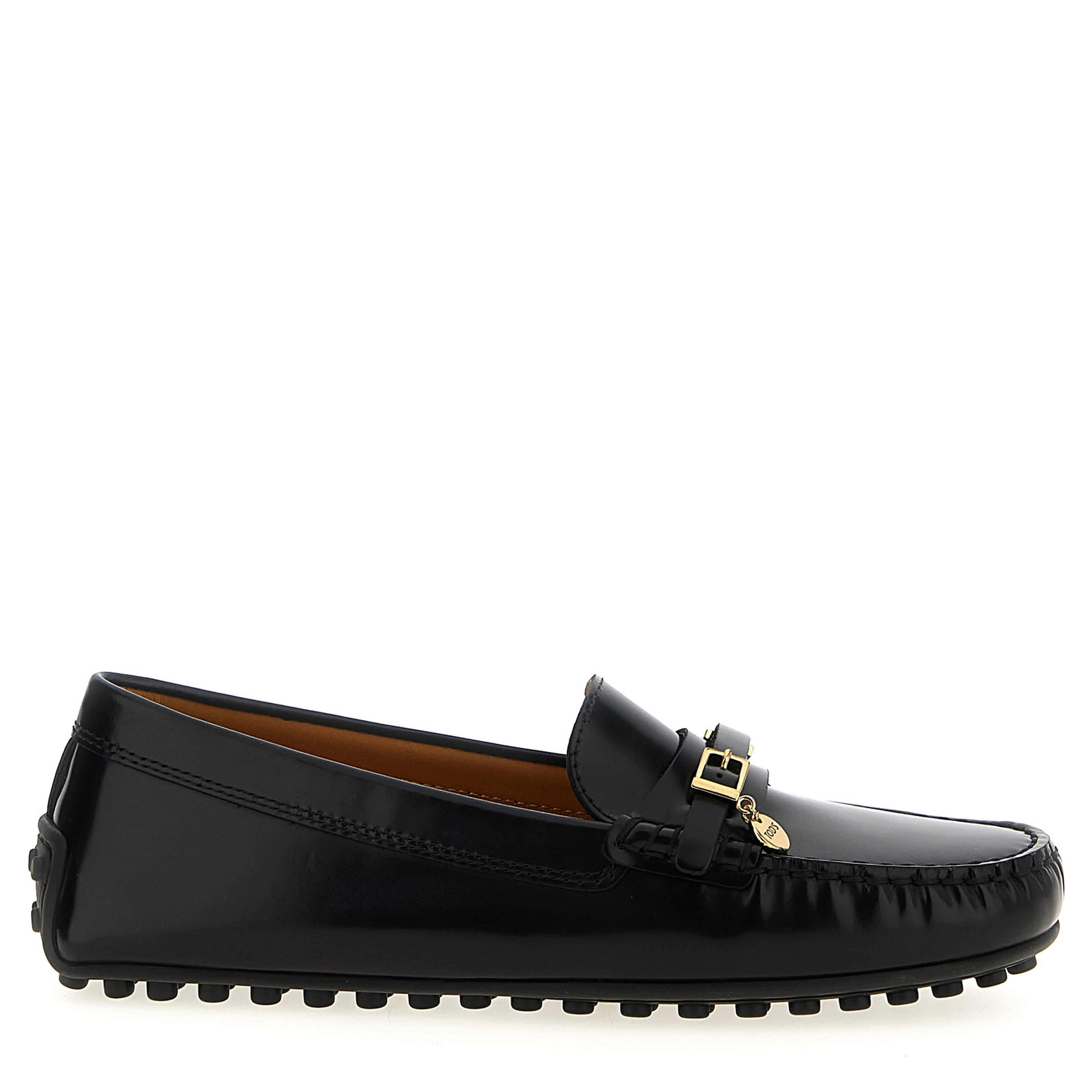 Black Calfskin Slip-On Loafers