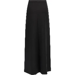 Black Viscose Mini Skirt