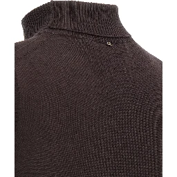 Brown Virgin Wool Cardigan