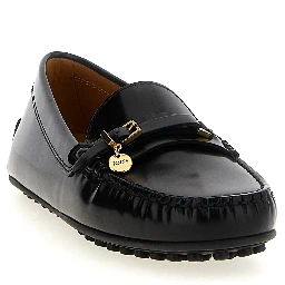 Black Calfskin Slip-On Loafers