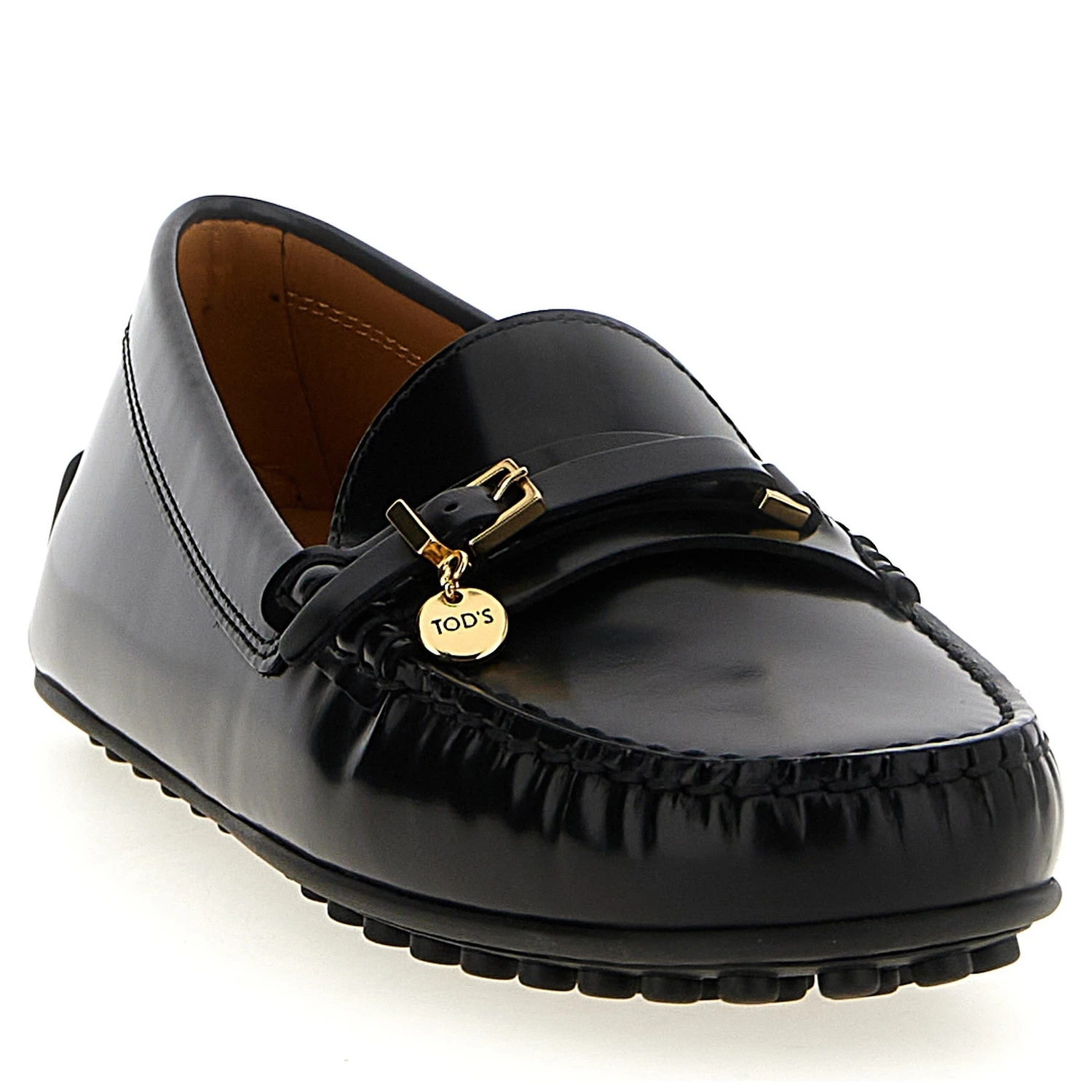 Black Calfskin Slip-On Loafers