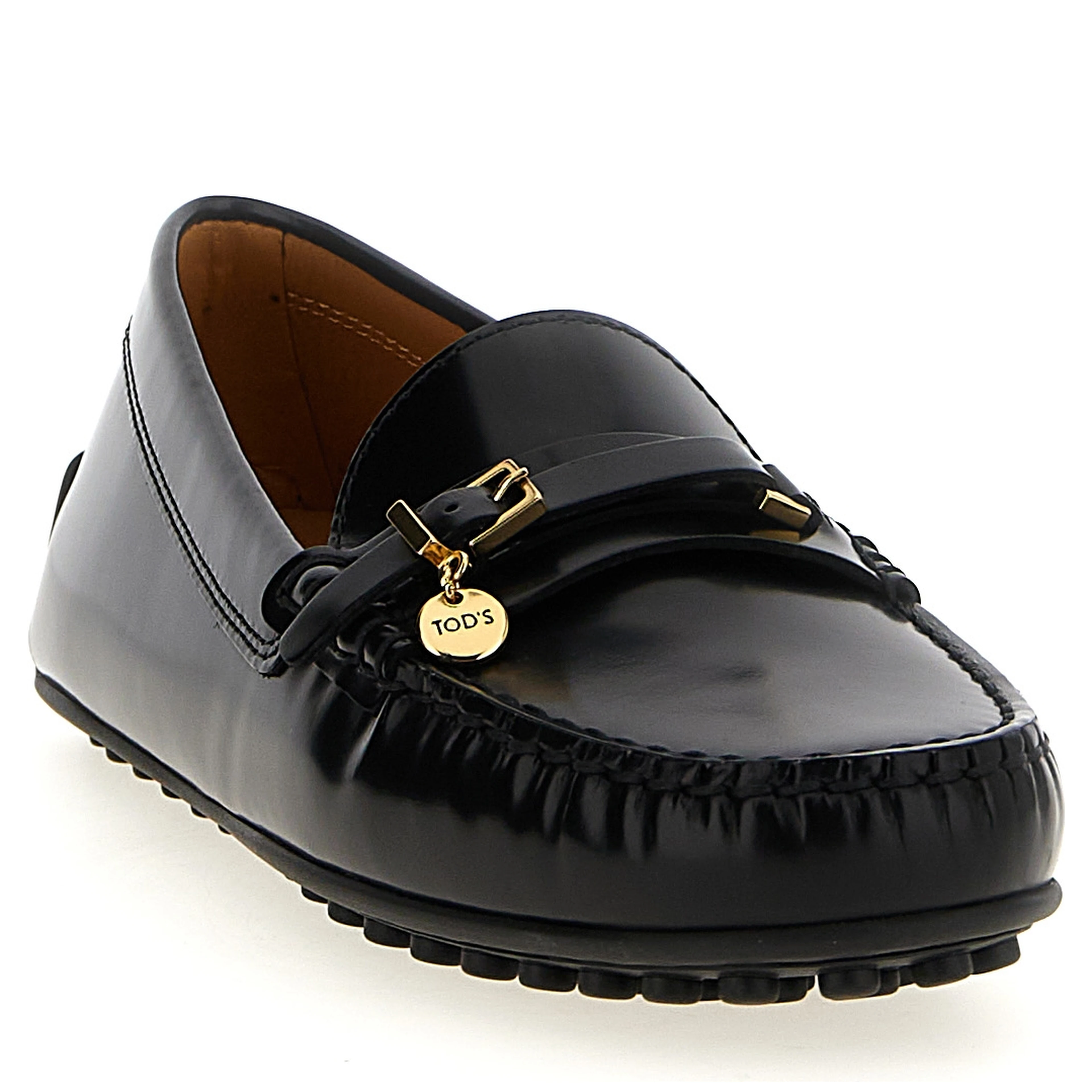 Black Calfskin Slip-On Loafers
