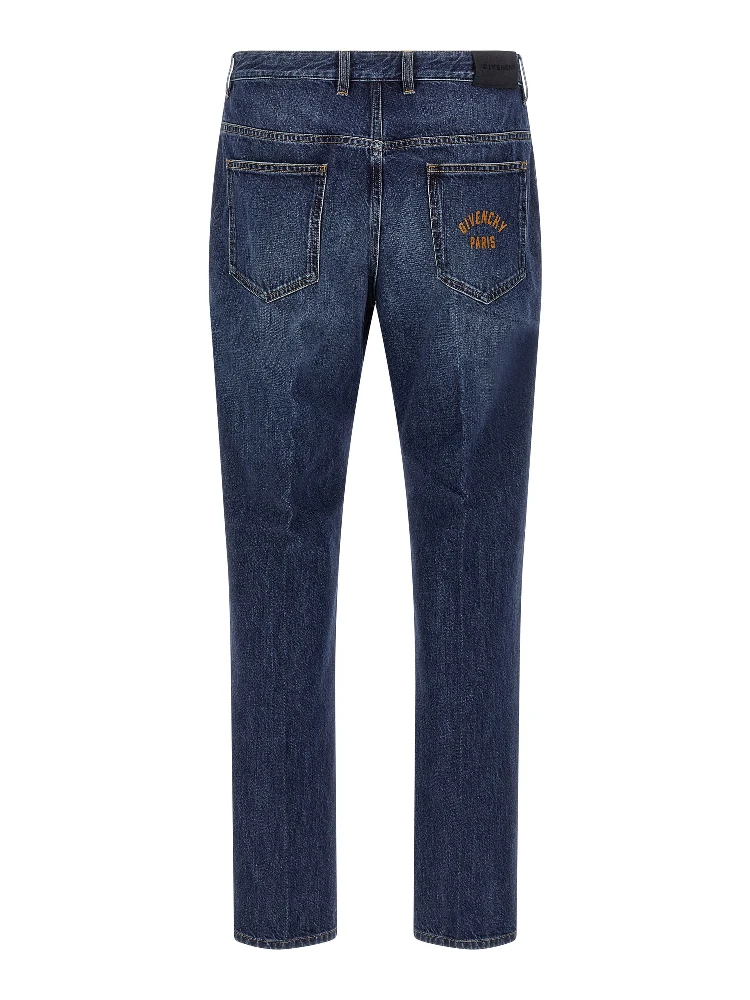 Blue Cotton Straight-Leg Jeans alternative