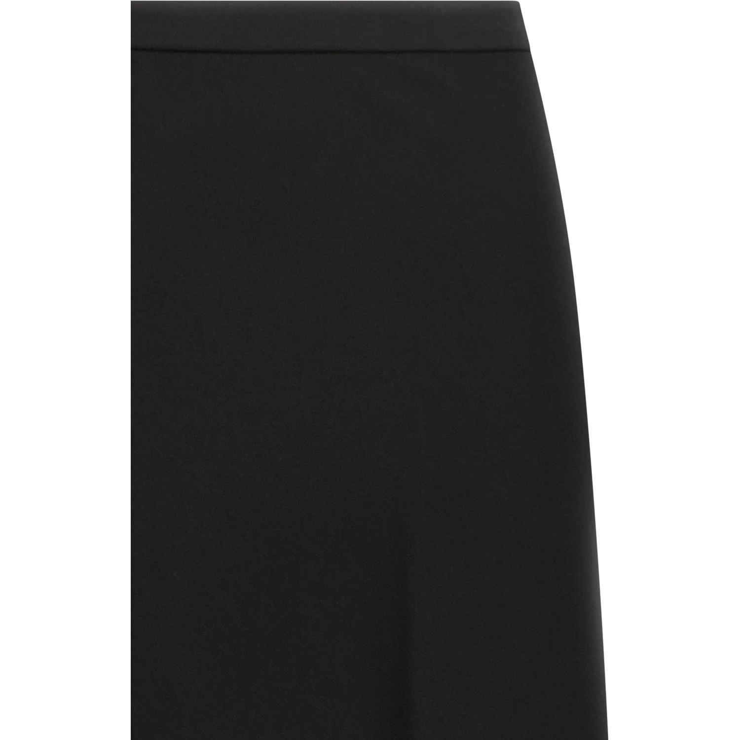 Black Viscose Mini Skirt