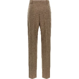 Gray Cashmere Casual Pants