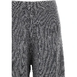Gray Wool Casual Pants