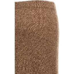 Gray Cashmere Midi Skirt