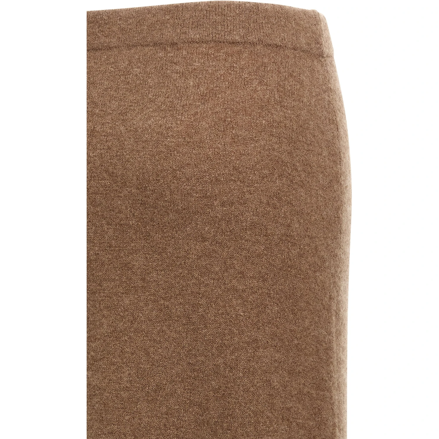 Gray Cashmere Midi Skirt