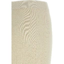 White Cashmere Midi Skirt