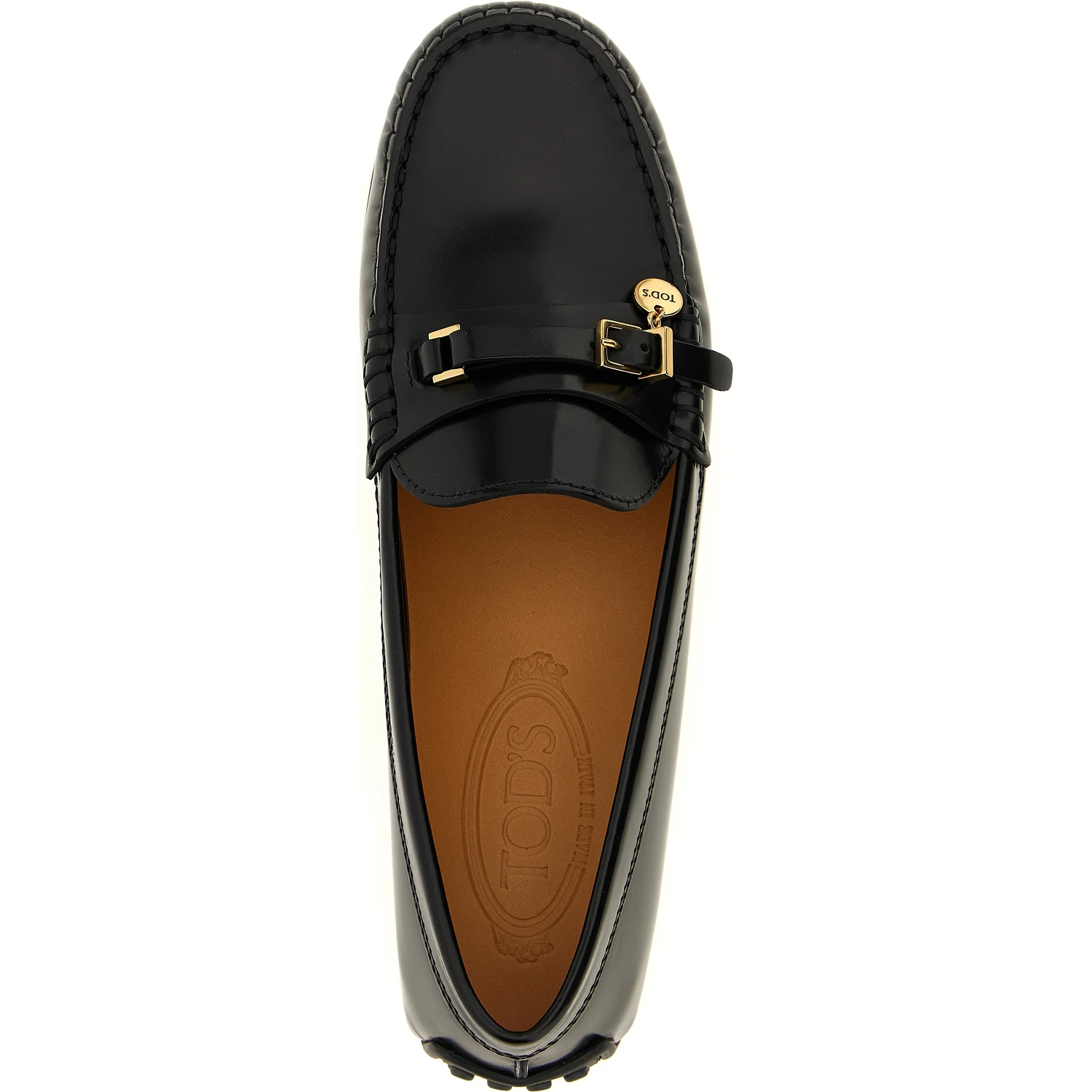 Black Calfskin Slip-On Loafers