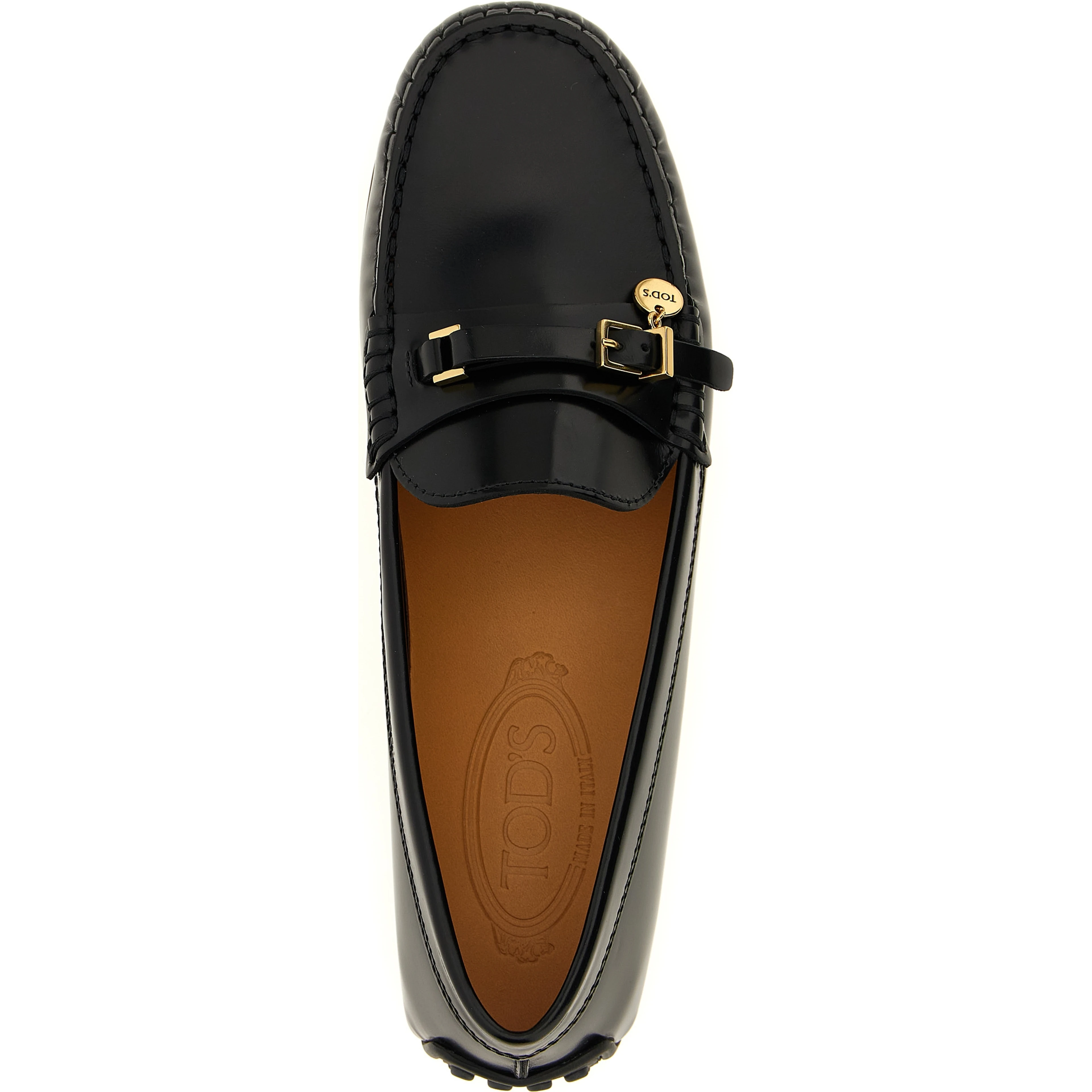 Black Calfskin Slip-On Loafers