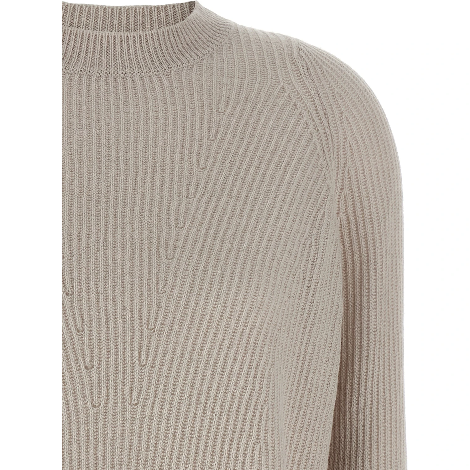 Beige Wool Cardigan