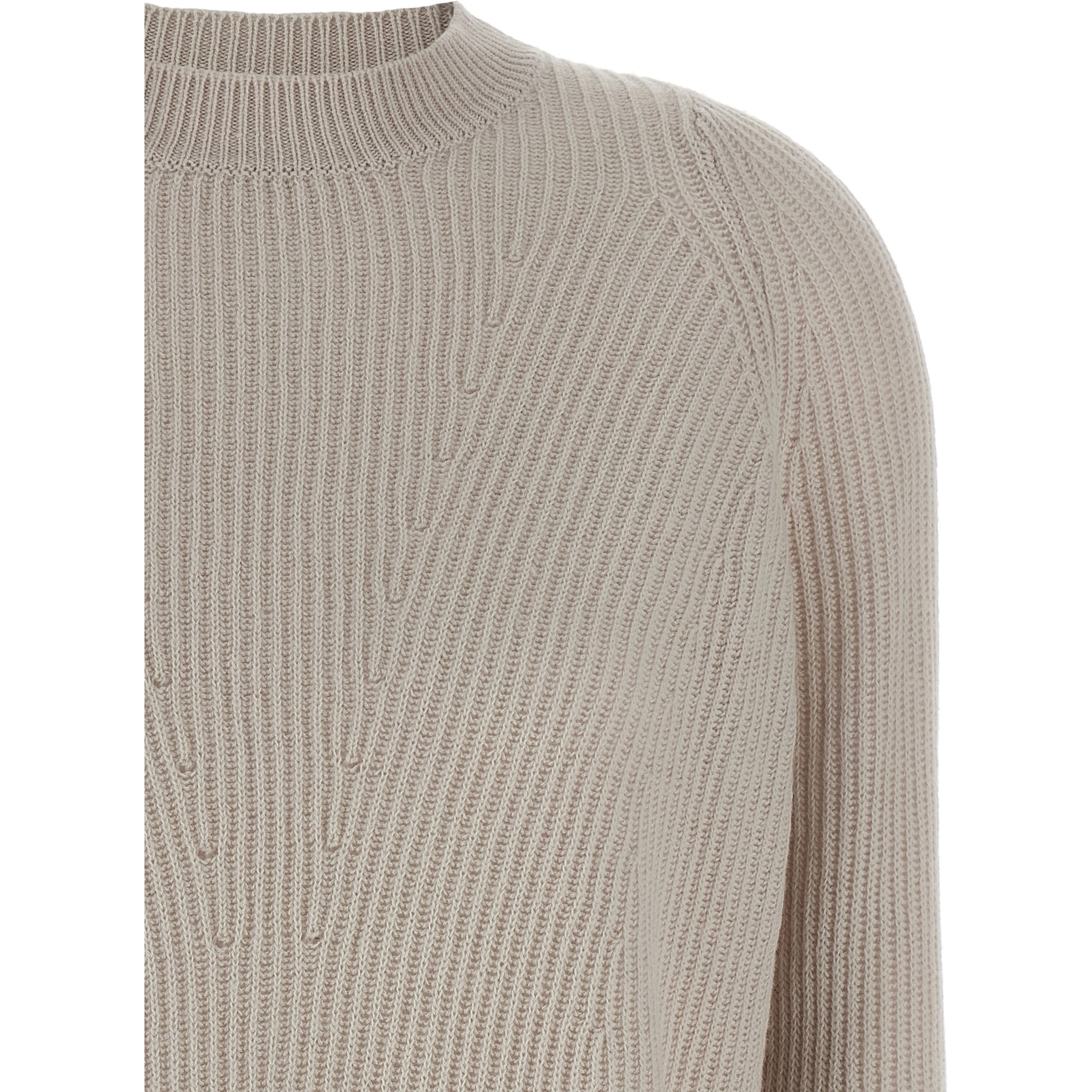 Beige Wool Cardigan