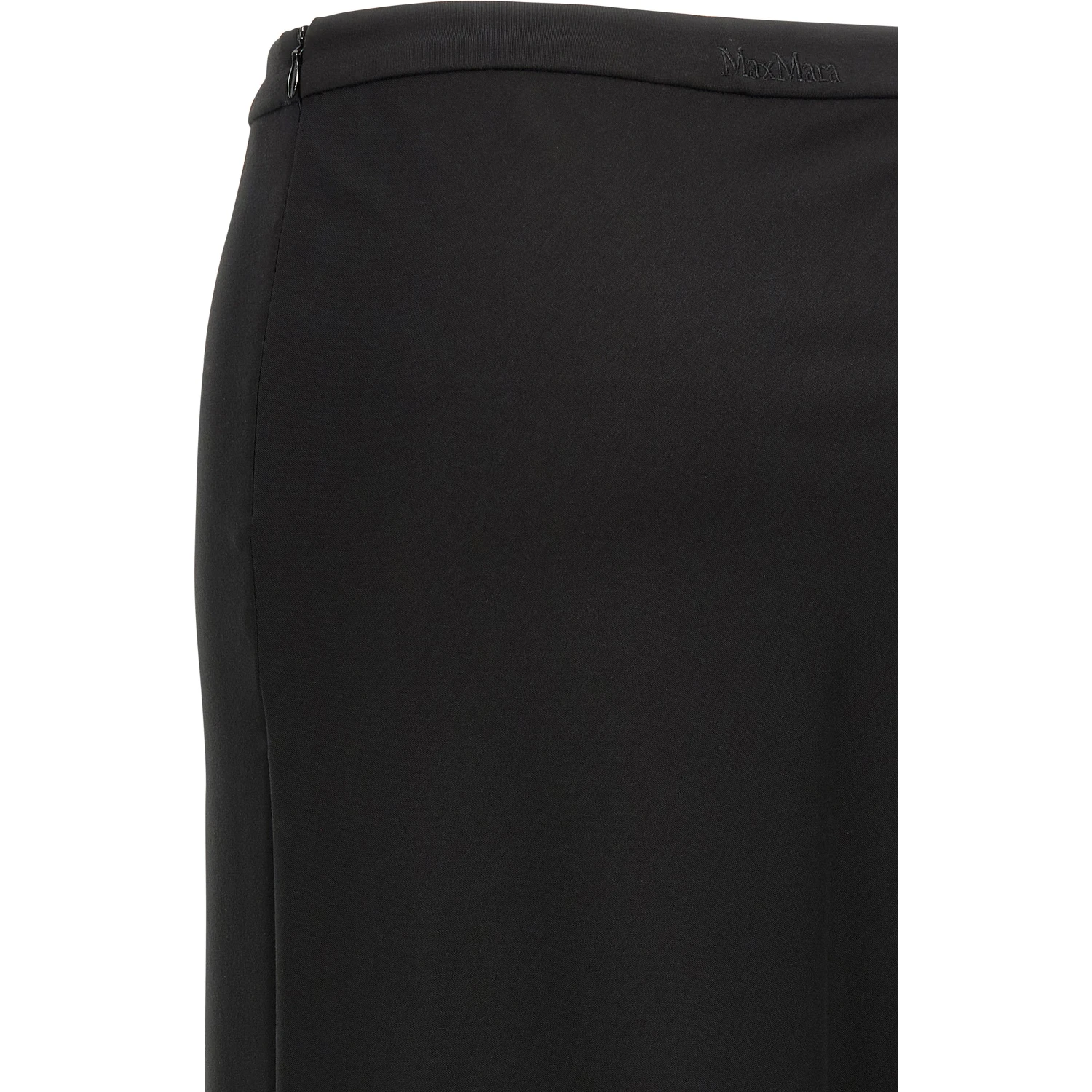 Black Viscose Mini Skirt
