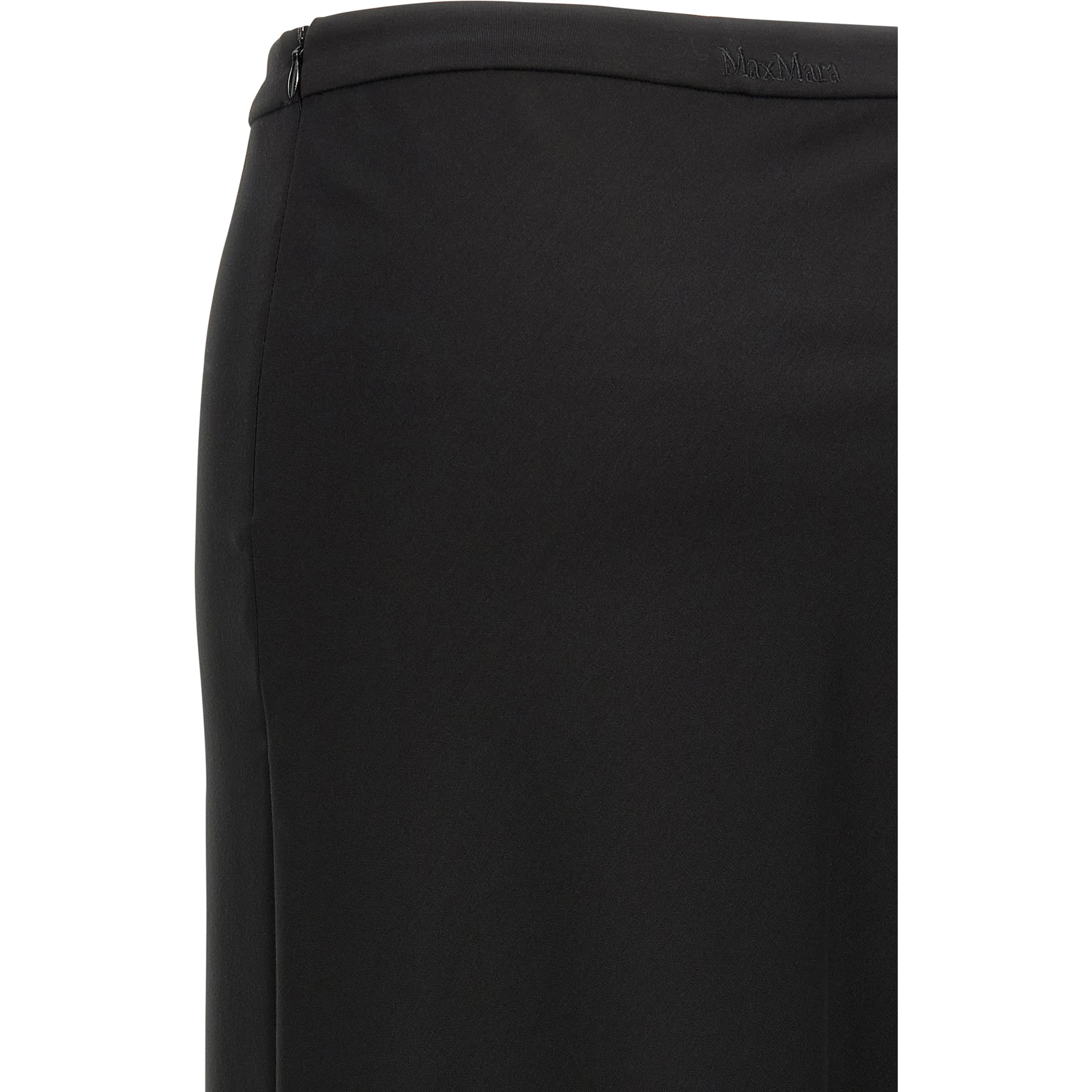 Black Viscose Mini Skirt