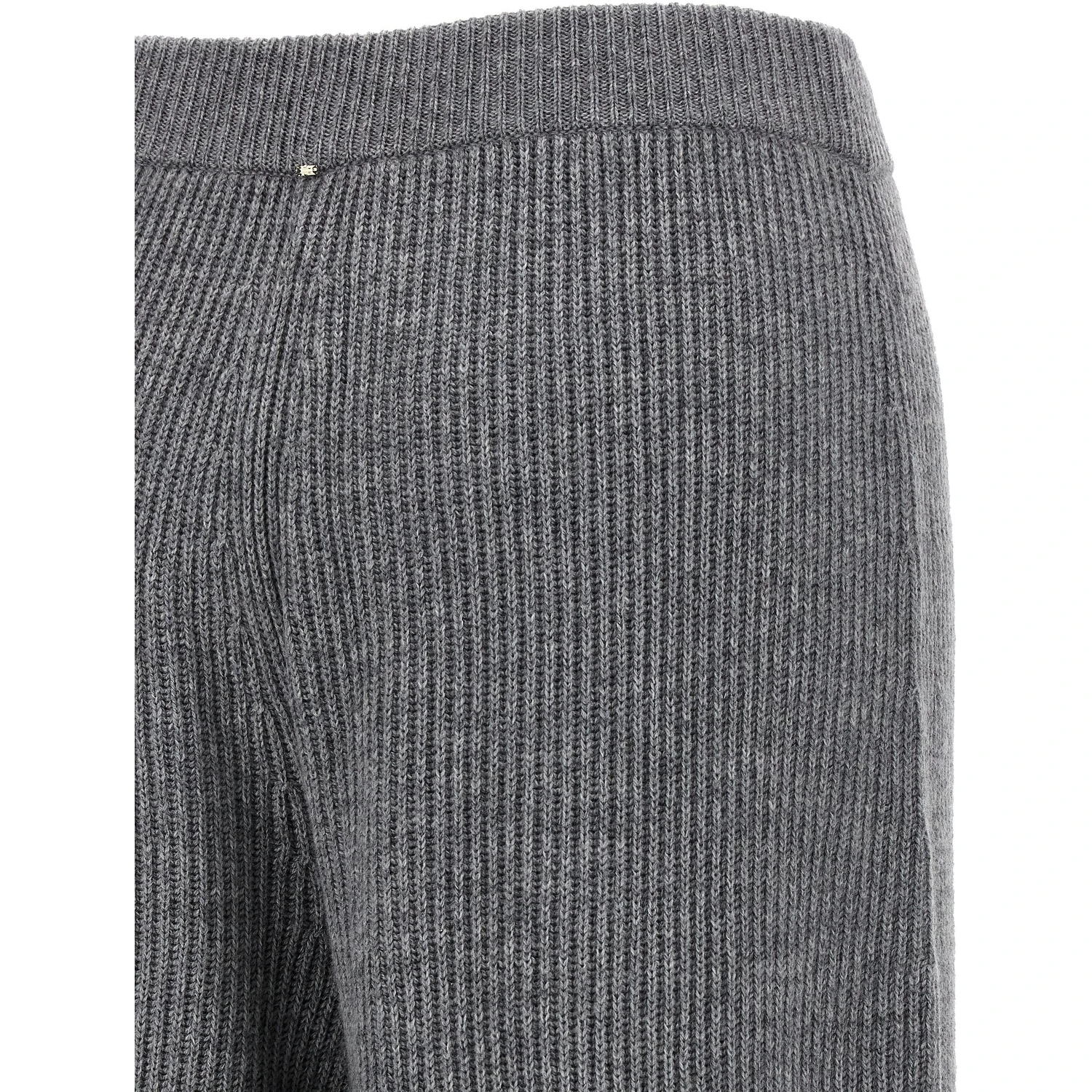 Gray Wool Casual Pants