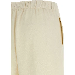 White Silk Casual Pants