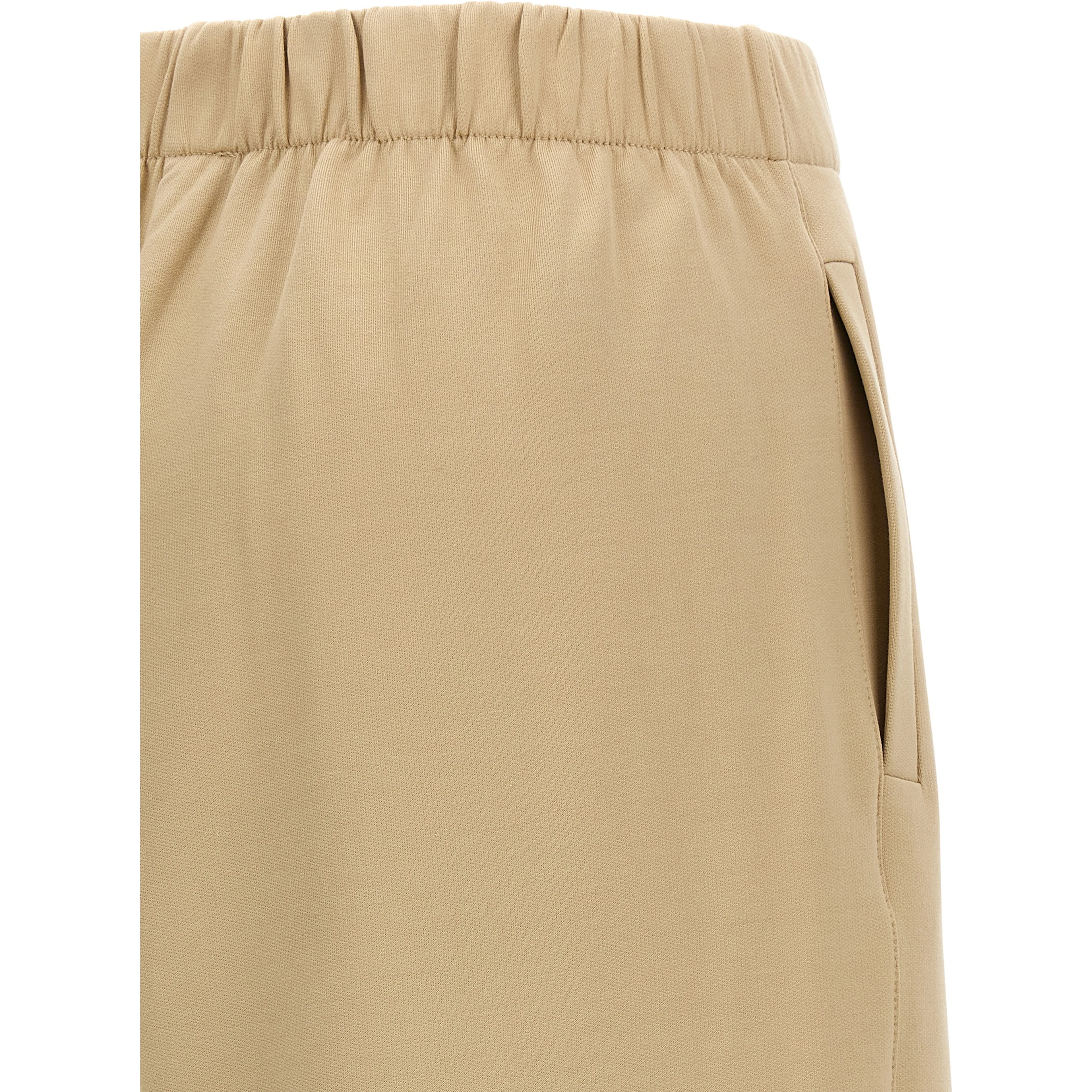 Brown Silk Casual Pants
